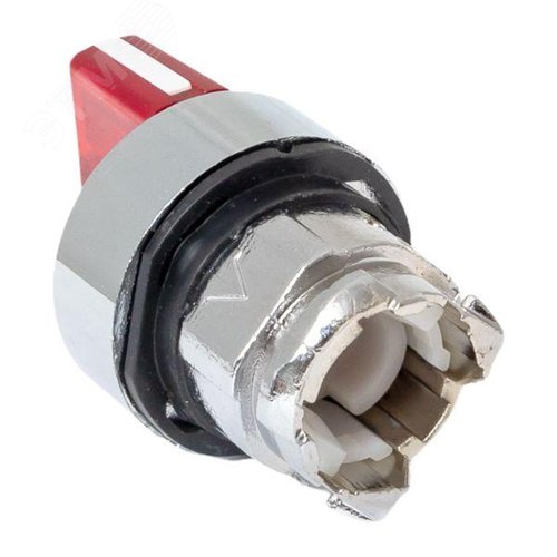 Механизм переключателя исполнительный XB4 красный на 2 положения возвратный без фиксации с подсветкой с короткой ручкой PROxima 8