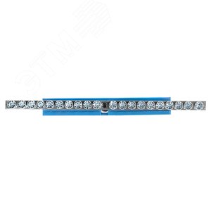 Шина нулевая N 63.20 (DIN изолятор) никель 2