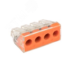 Клемма СМК 773-174 (с пастой) 4 отверстия 2.5-6.0мм2 (уп.4шт.) PROxima (plc-smk-773-174r) - EKF