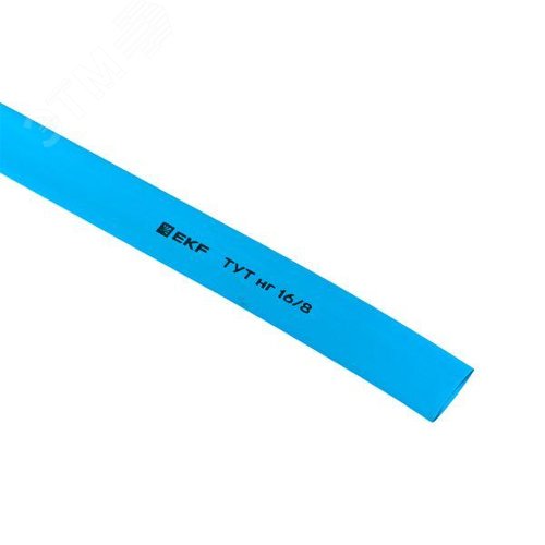 Трубка термоусаживаемая ТУТ нг 16/8 синяя рулон PROxima 5