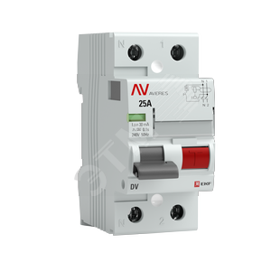 Устройство защитного отключения DV 2P 63А/500мА (AC) AVERES (rccb-2-63-500-ac-av)