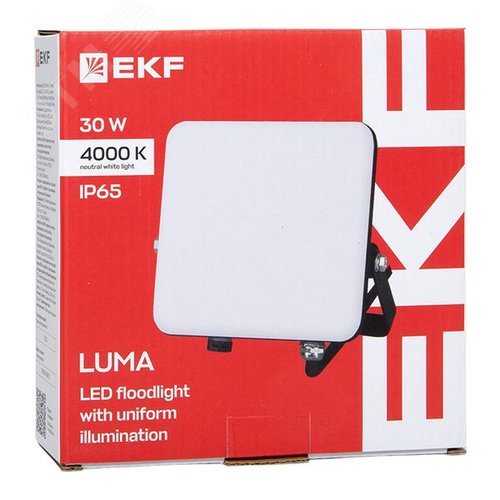Прожектор светодиодный СДО-4003 30 Вт 4000К IP65 с равномерной засветкой LUMA - фото 11