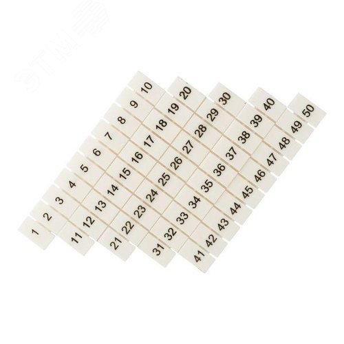 Маркеры для UT/ST/Push-in 6 с нумерацией 1-50 (100 шт.) EKF