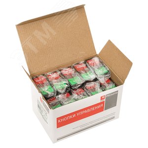 Кнопка AS-22N 'Пуск-Стоп' прямоугольная 24В NO+NC PROxima 2