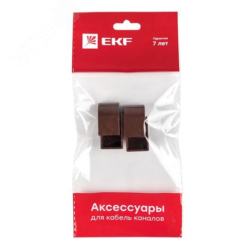 Заглушка (16х16) (4 шт) Plast под темное дерево - фото 3