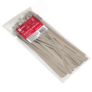 Хомут AISI 316 из нержавеющей стали, 12x360 (100 шт.) FlexLock PROxima (plc-fl-tss-316-12x360) - фото 2