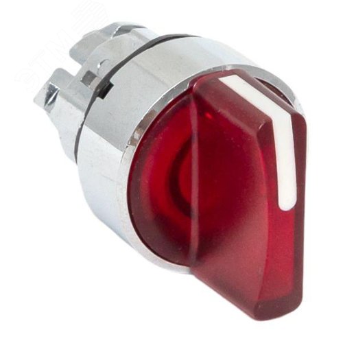 Механизм переключателя исполнительный ХB4 красный на 2 положения с фиксацией с подсветкой с короткой ручкой PROxima