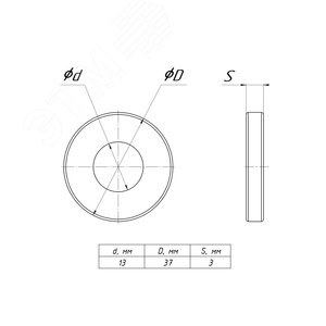 Шайба плоская усиленная M12 2