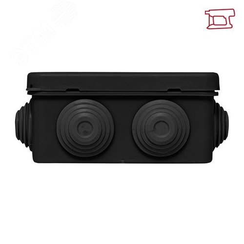 Коробка распределительная КМР-030-031 с крышкой 85x85x40) для прямого монтажа 8 мембр. вводов чёрная IP55 розн. стикер EKF 4