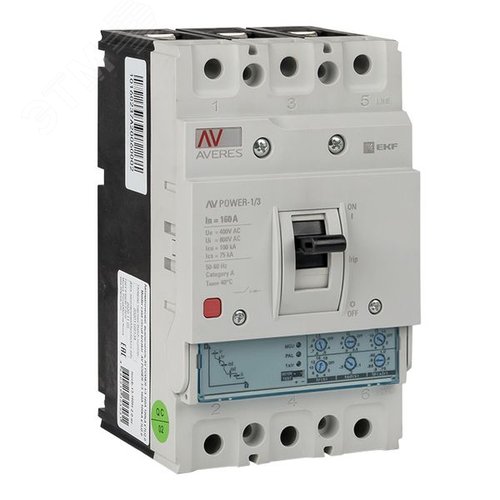 Выключатель автоматический AV POWER-1/3 160А 50кА ETU2.0 - EKF