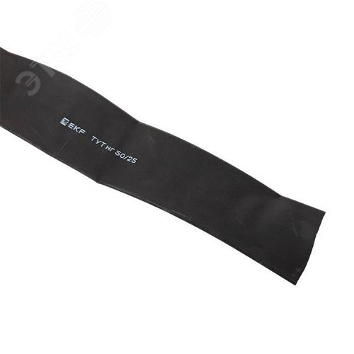 Трубка термоусаживаемая ТУТ нг 50/25 черная рулон PROxima 5