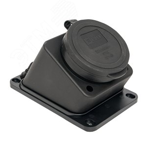 Розетка настенная с защитной крышкой каучуковая наклонная 380В 3P+PE 32A IP44 EKF PROxima (RPS-023-32-380-44) - EKF