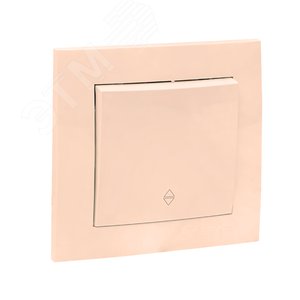 Валенсия выключатель 1-кл. 10А кремовый проходной 2