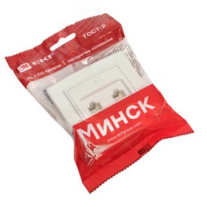 Розетка Минск RJ-45+Phone СП белая 2