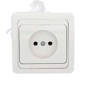 Лондон Розетка без заземления 10А белая (EER10-022-10)