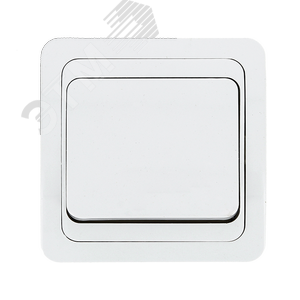 Лондон Выключатель одноклавишный 10А белый (EEV10-021-10)