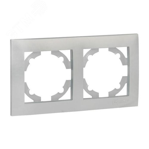 Валенсия Рамка 2-местная сталь