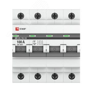 Выключатель нагрузки 4п ВН-125 100А (SL125-4-100-pro) 2