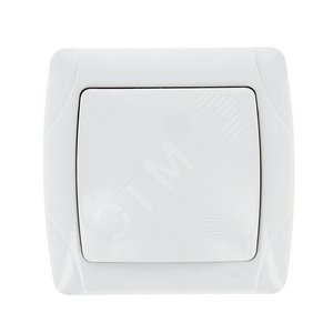 Мадрид Розетка 16А с заземлением с крышкой белая