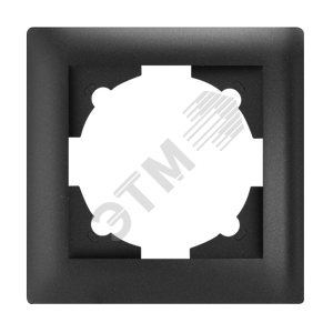 Рамка Милан 1-местная черная (EMM-R-1-BK) - EKF