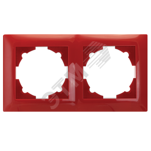 Милан Рамка 2 поста красная (EMM-R-2-R) - EKF