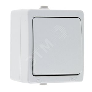Венеция Выключатель кнопочный 10А IP54 белый EKF | EVV10-045-10-54 | EKF - EKF