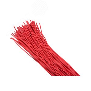 Трубка термоусаживаемая ТУТ нг 8/4 красная в отрезках по 1м PROxima - EKF