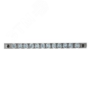 Шина PEN ноль-земля (6x9мм) 12 отв. цинк крепеж покраям 2