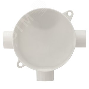 Коробка распаячная КМР-040-040 трехрожковая белая (70х35) PROxima 3