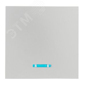 Валенсия лицевая панель выключателя 1-кл. с индикатором 10А сталь 3