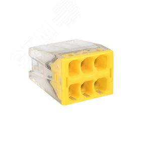 Клемма СМК 2273-246 (с пастой) 6 отверстий 0.5-2.5мм2 (4шт.) PROxima (plc-smk-2273-246r) - EKF