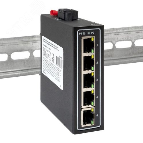 Коммутатор промышленный неуправляемый U-5T, 5 портов 10/100Base-T(X) RJ45, монтаж на динрейку TSX EKF - фото 2