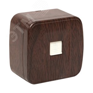 Розетка Phone 1-местная ОП Минск темное дерево