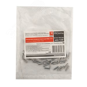 Наконечник штыревой втулочный НШв 1.0-8 (уп.50шт) PROxima 3