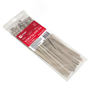 Хомут AISI 316 из нержавеющей стали, 7.9x290 (100 шт.) FlexLock PROxima (plc-fl-tss-316-7.9x290) - фото 2