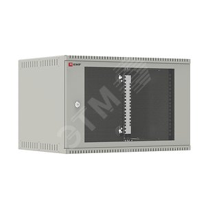 Шкаф телекоммуникационный настенный 6U (600х450) дверь стекло, Astra E серия EKF PROxima (ITB6G450E) - EKF