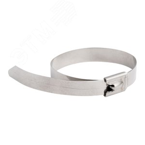 Хомут AISI 304 из нержавеющей стали, 4.6x520 (100 шт.) FlexLock PROxima (plc-fl-tss-304-4.6x520) - EKF