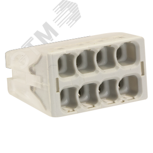 Клемма строительно-монтажная СМК компактная модель 128 8 отверстий 05-2.5мм2(50шт)