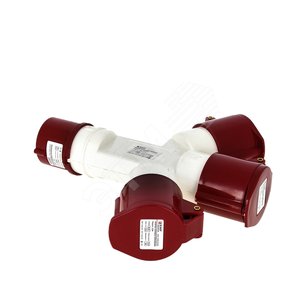 Розетка кабельная 16А 2Р+Е трехлучевая IP44 переносная 220В 1013 (ps-1013-16-220) - EKF