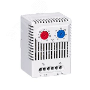 Термостат NO+NC (охлаждение и обогрев) на дин-рейку 10A 230В IP20 PROxima (thermo-no+nc-din) - EKF
