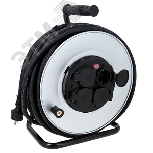 Удлинитель силовой 4 розетки шнур 30м КГ 3х1.5 16А IP44 Гефест - EKF