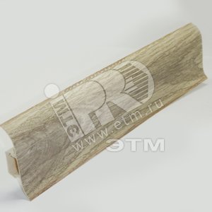 Плинтус пвх с мягким краем 58мм 131 1х2.5м (40шт) - Tplast