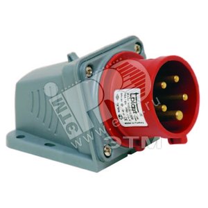 Вилка силовая 85х95х60 3P+N+E 5x16 380-415V наружная - Tplast