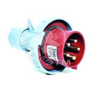 Вилка 3P+N+E 5x32 380-415V с замком - Tplast