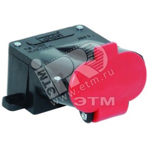 Розетка щитовая 3P+E 25А 415V IP44 плоская полиамид - Tplast
