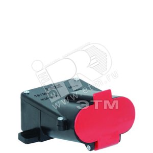 Розетка щитовая 3P+E 40А 415V IP44 плоская полиамид - Tplast