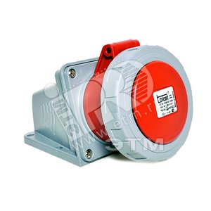 Гнездо 15 3P+E 4x16 380-415V с замком наклонное - Tplast