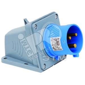 Вилка силовая 85х95х60 2P+E 3x32 220-240V наружная - Tplast