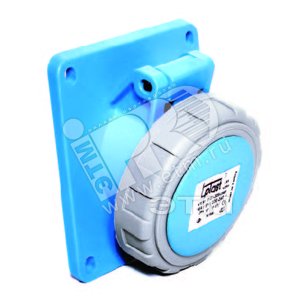 Розетка 10 2P+E 3x32 220-240V с замком наклонная скрытая - Tplast