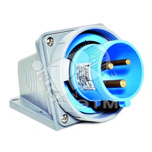 Вилка 15 2P+E 3x32 220-240V с замком наклонная - Tplast